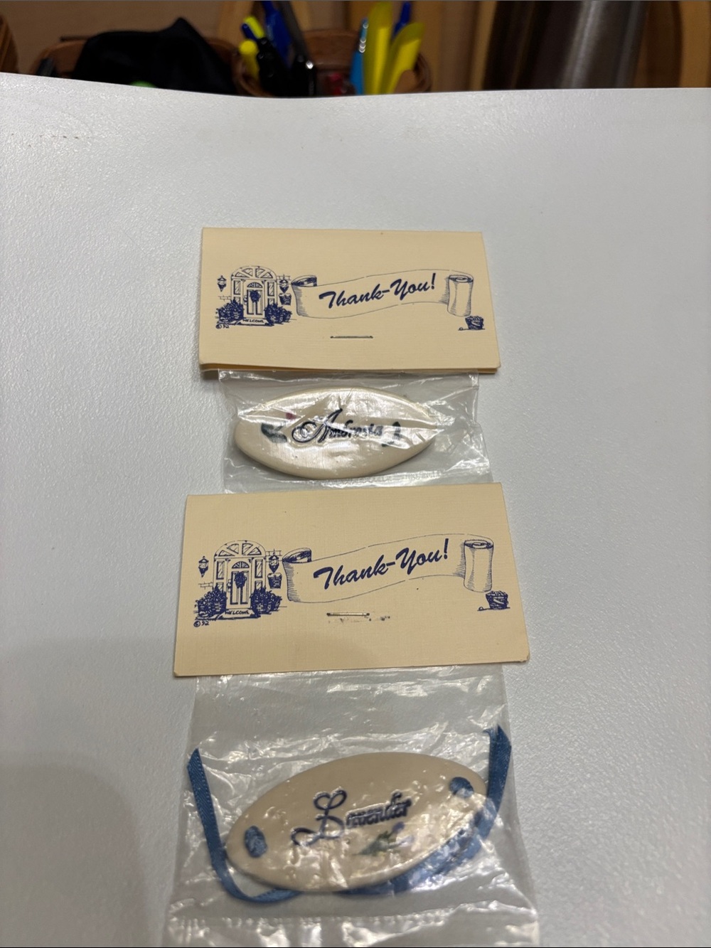 Longaberger Ambrosia and Lavender ceramic names. NIB SFH